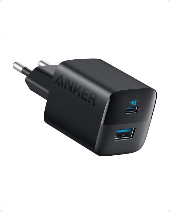 Incarcator retea Anker 323, 33W, USB-C, USB-A, Negru [1]