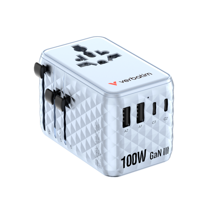 Incarcator Verbatim Charge 'n' Travel 100W, GaN III, Albastru [5]