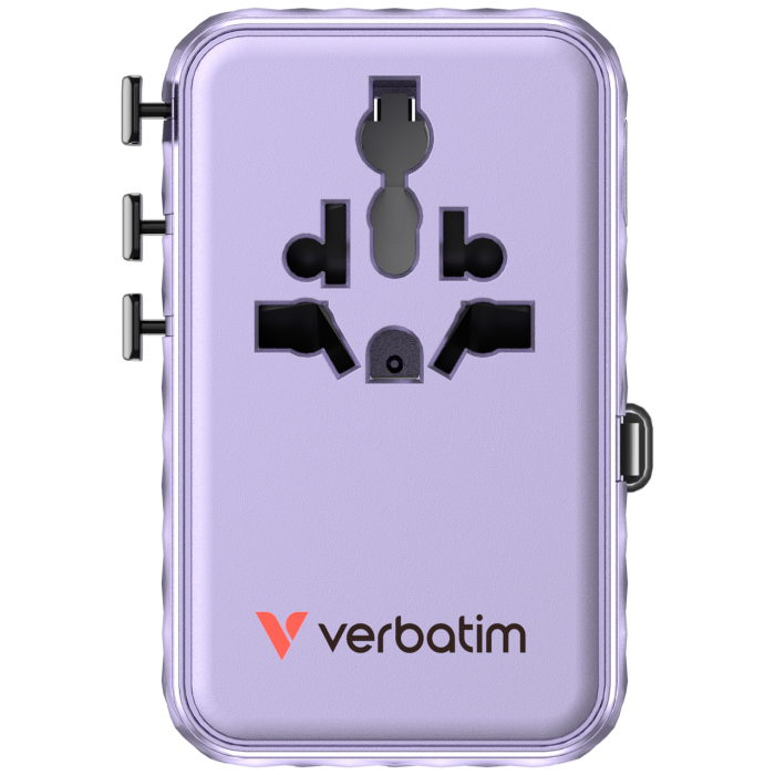 Incarcator Verbatim Charge 'n' Travel 100W, GaN III, Violet [3]