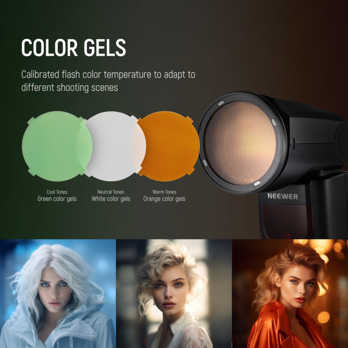 Kit accesorii magnetice pentru blit cu cap rotund Neewer Z1 [7]