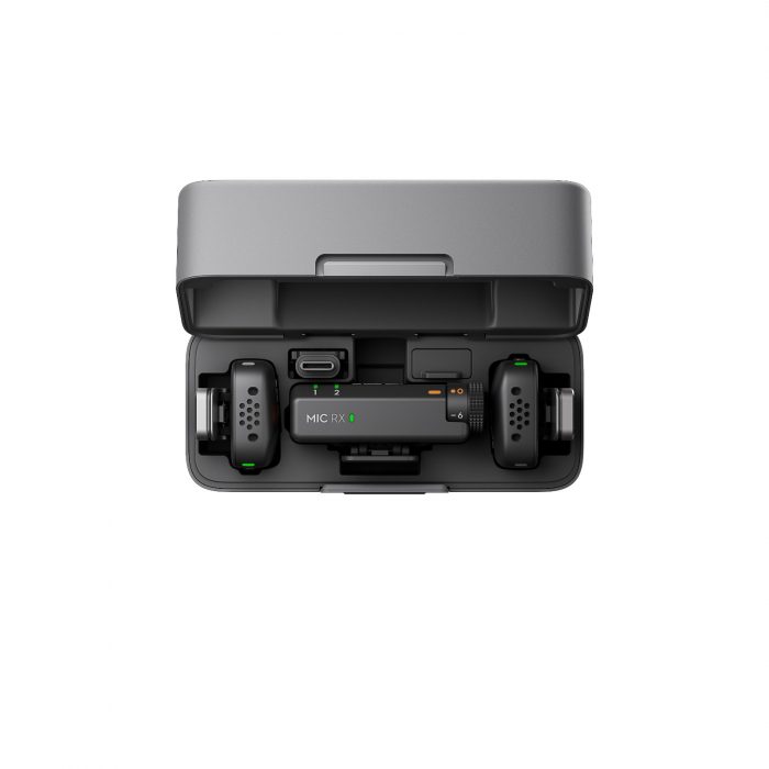 Kit DJI MIC Mini, 2x microfon, 1 x receptor, 1x statie incarcare [5]