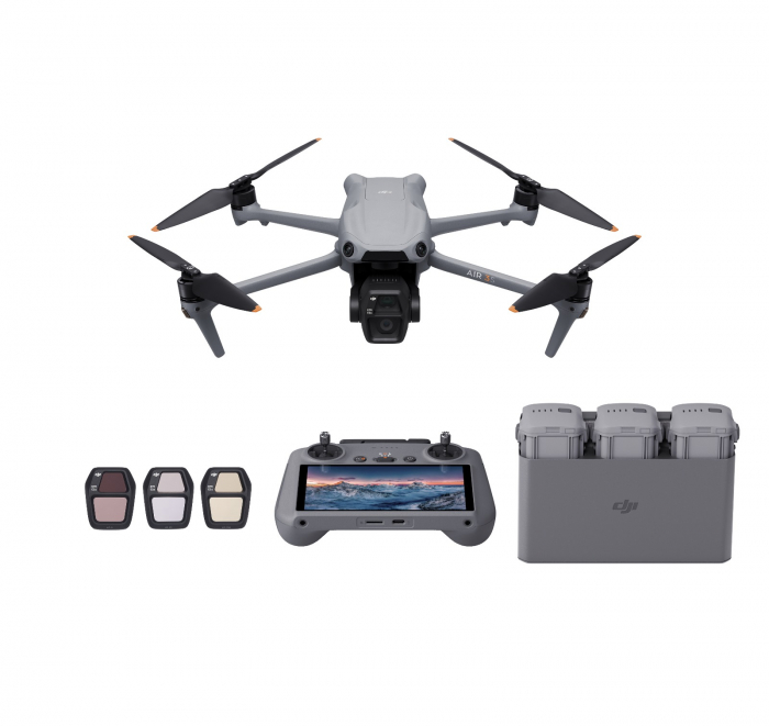 Kit Drona DJI Air 3S Fly More Combo + Smart Controller RC2 [3]