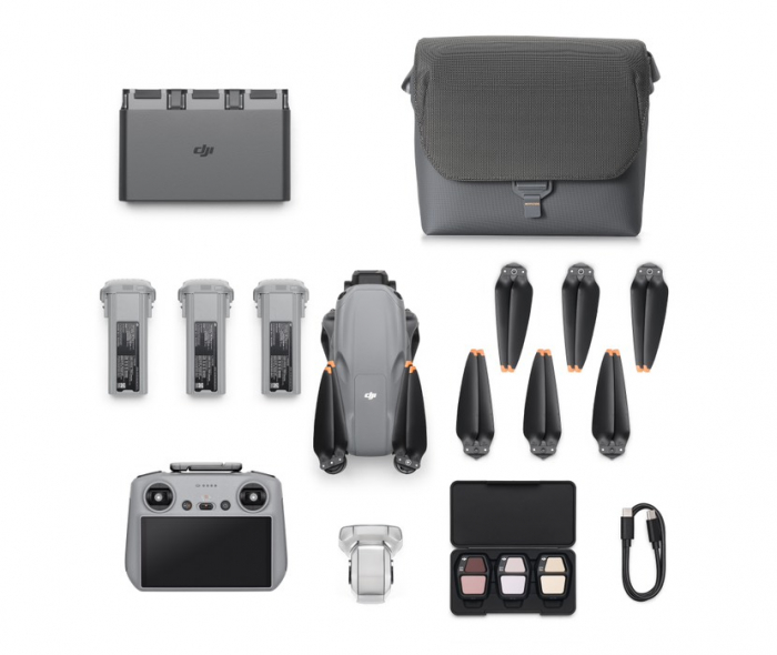 Kit Drona DJI Air 3S Fly More Combo + Smart Controller RC2 [2]
