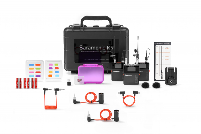 Kit linie wireless UHF Saramonic K9 Digital Duo, 2x microfon, 1x receptor [14]