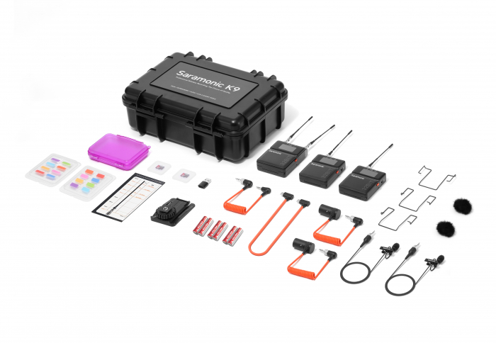 Kit linie wireless UHF Saramonic K9 Digital Duo, 2x microfon, 1x receptor [15]