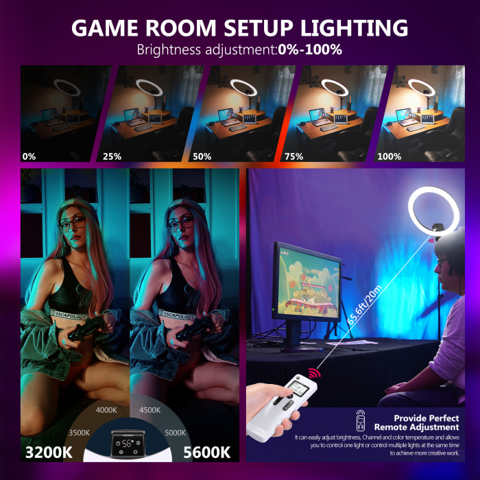 Lampa LED circulara Neewer SRP-18 42W [3]