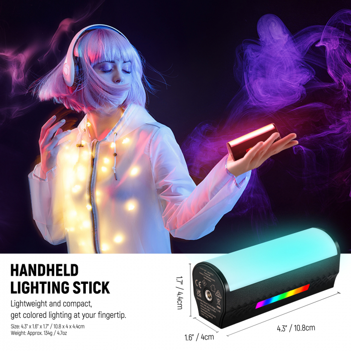 Lampa video magnetica LED RBG Neewer TL97C [3]