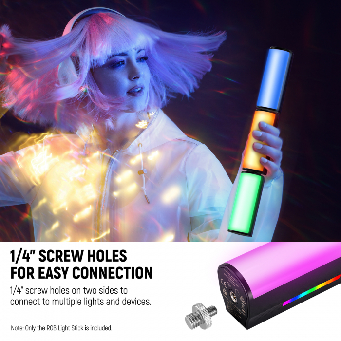 Lampa video magnetica LED RBG Neewer TL97C [7]