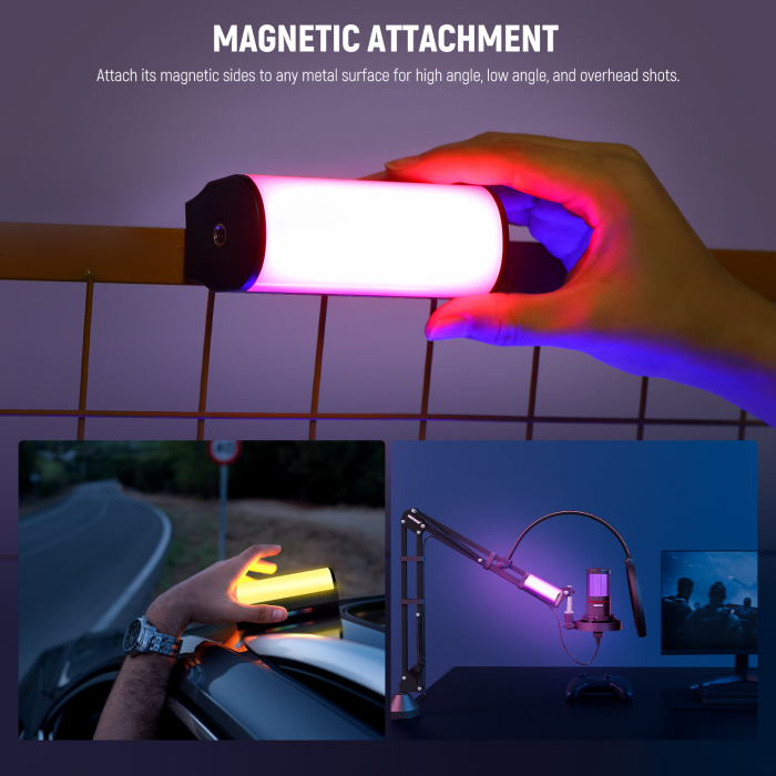 Lampa video magnetica LED RBG Neewer TL97C [4]