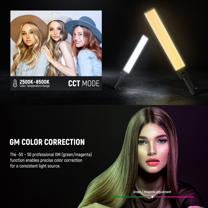 Lampa video LED RBG tub Neewer BH30S [3]