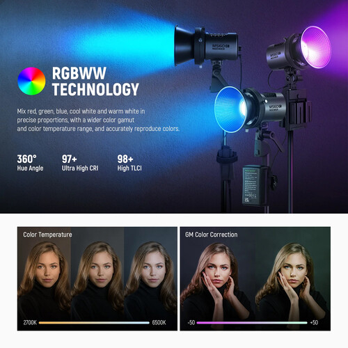 Lampa video LED RGB Neewer MS60C 65W [4]