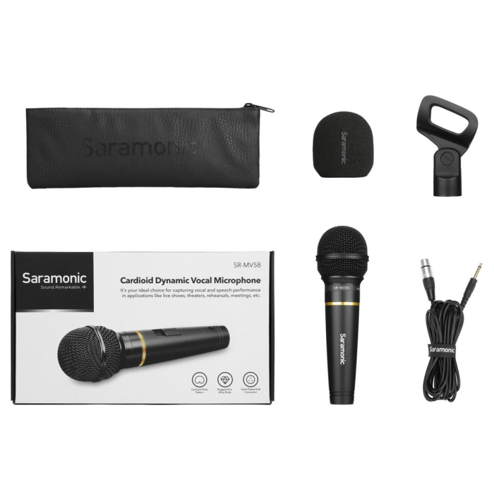 Microfon handheld dinamic cardioid Saramonic SR-MV58 [7]