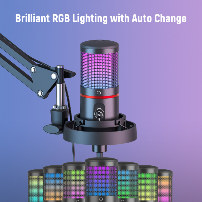 Microfon gaming RGB Neewer CM25 [2]