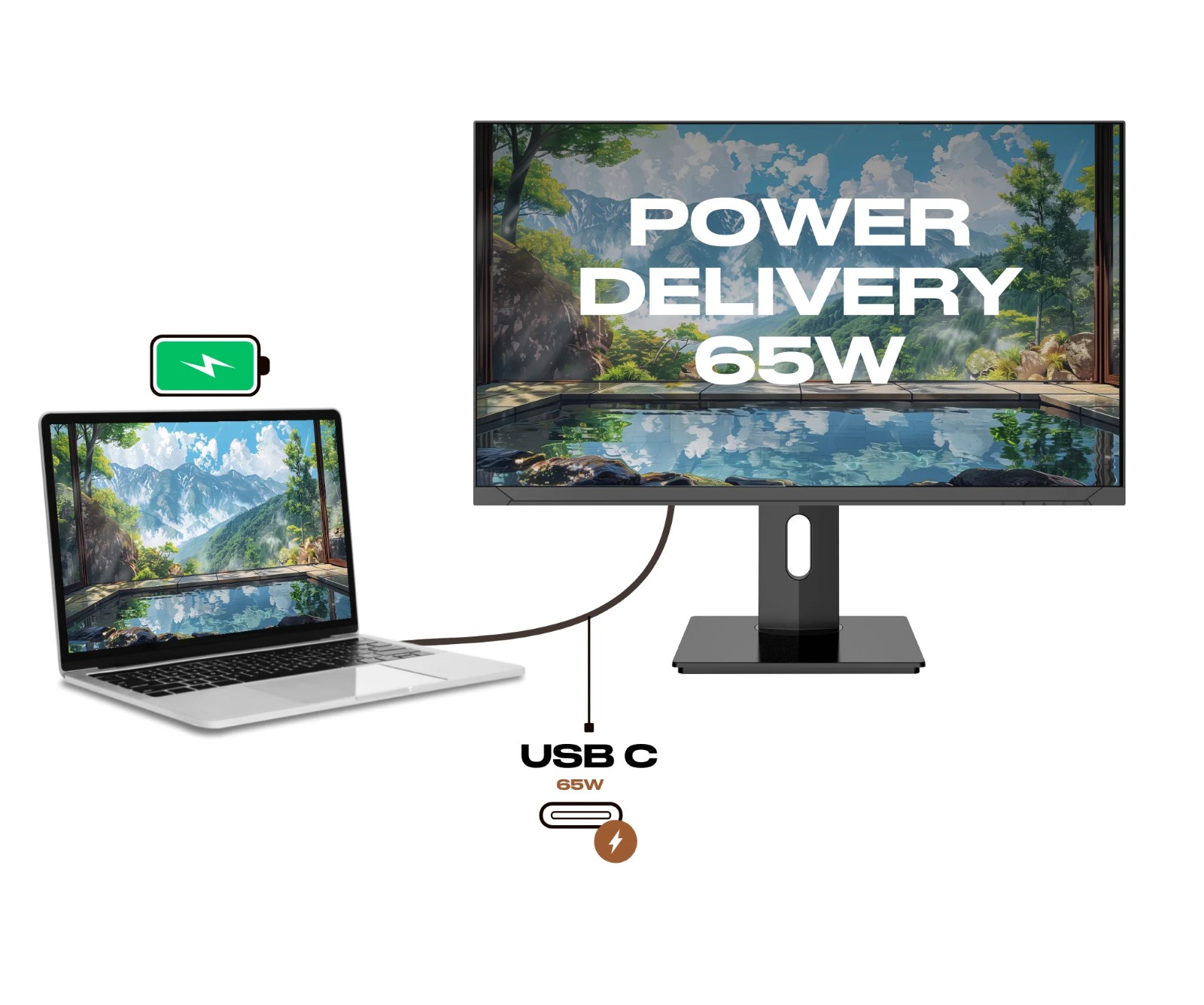 Monitor LED JAPANNEXT JN-IPS2380UHDR-C65W-HSP, 23.8", UHD, 60Hz [6]
