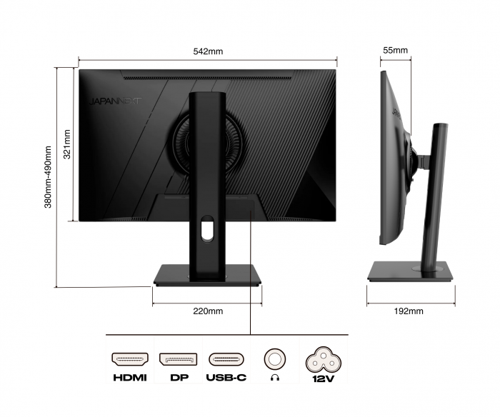 Monitor LED JAPANNEXT JN-IPS238FHDR, 23.8", Full HD, 75Hz [7]