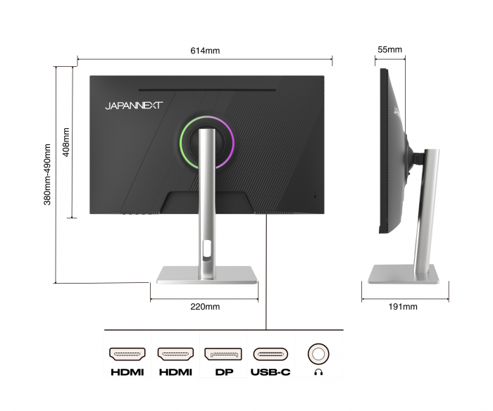 Monitor LED JAPANNEXT JN-IPS275K-HSPC9, 27", 5K, 60Hz [7]