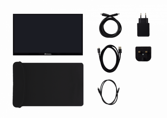 Monitor Portabil Touchscreen LED IPS Verbatim, 15.6'' [8]