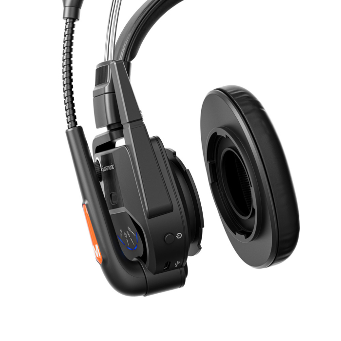 Pad over-ear din piele ecologică cu gel de răcire Saramonic pentru căștile WiTalk9 Master și Remote [2]