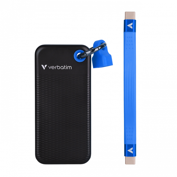 Pocket SSD Verbatim, USB 3.2 Gen 2, 1TB, Negru/Albastru [2]