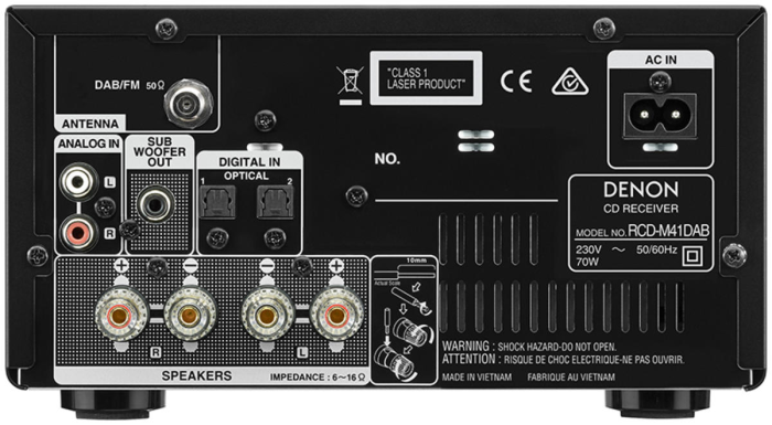 Denon Receiver cu CD RCD-M41 DAB Black Receiver AV Black Premium [2]