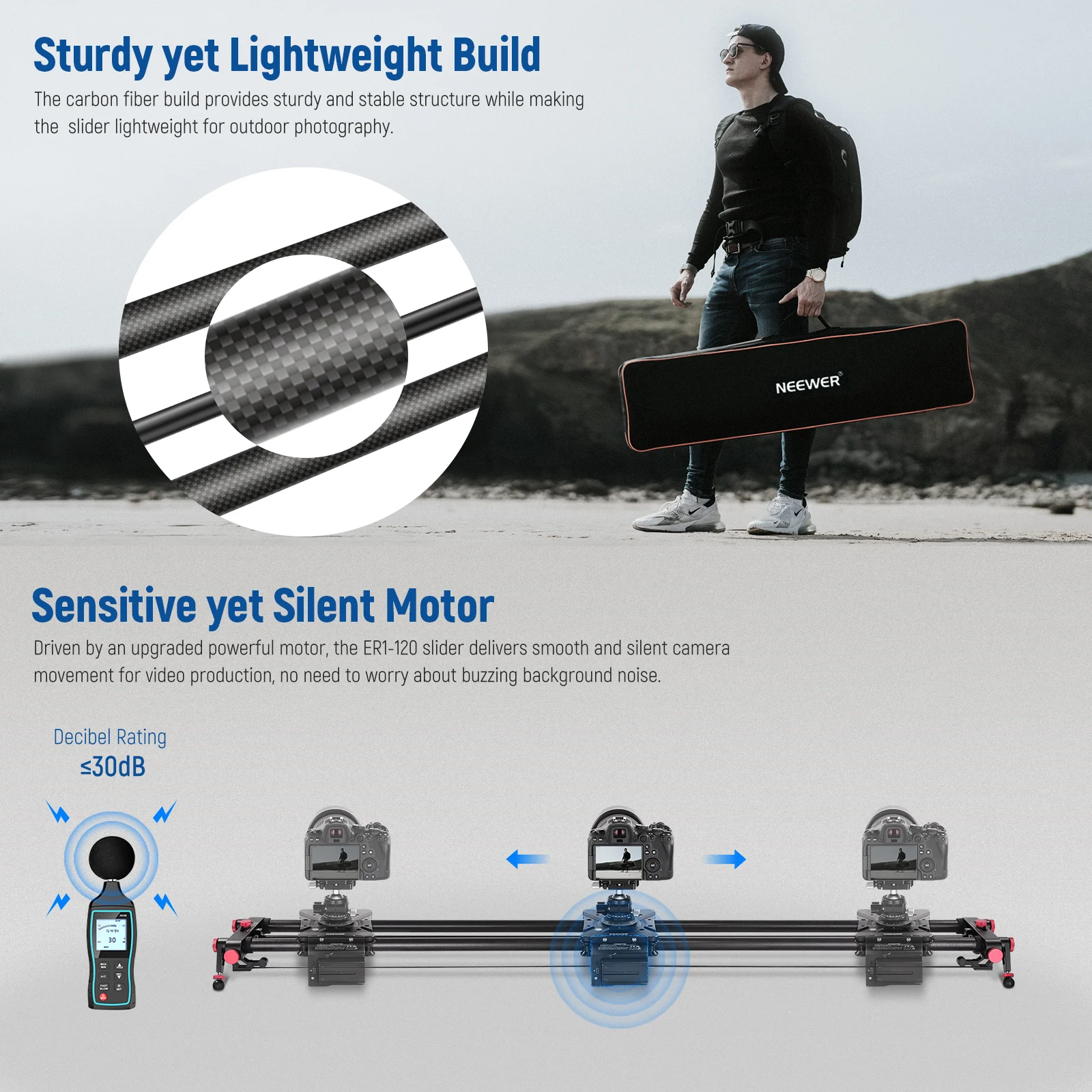 Slider motorizat Neewer ER1-120 [3]