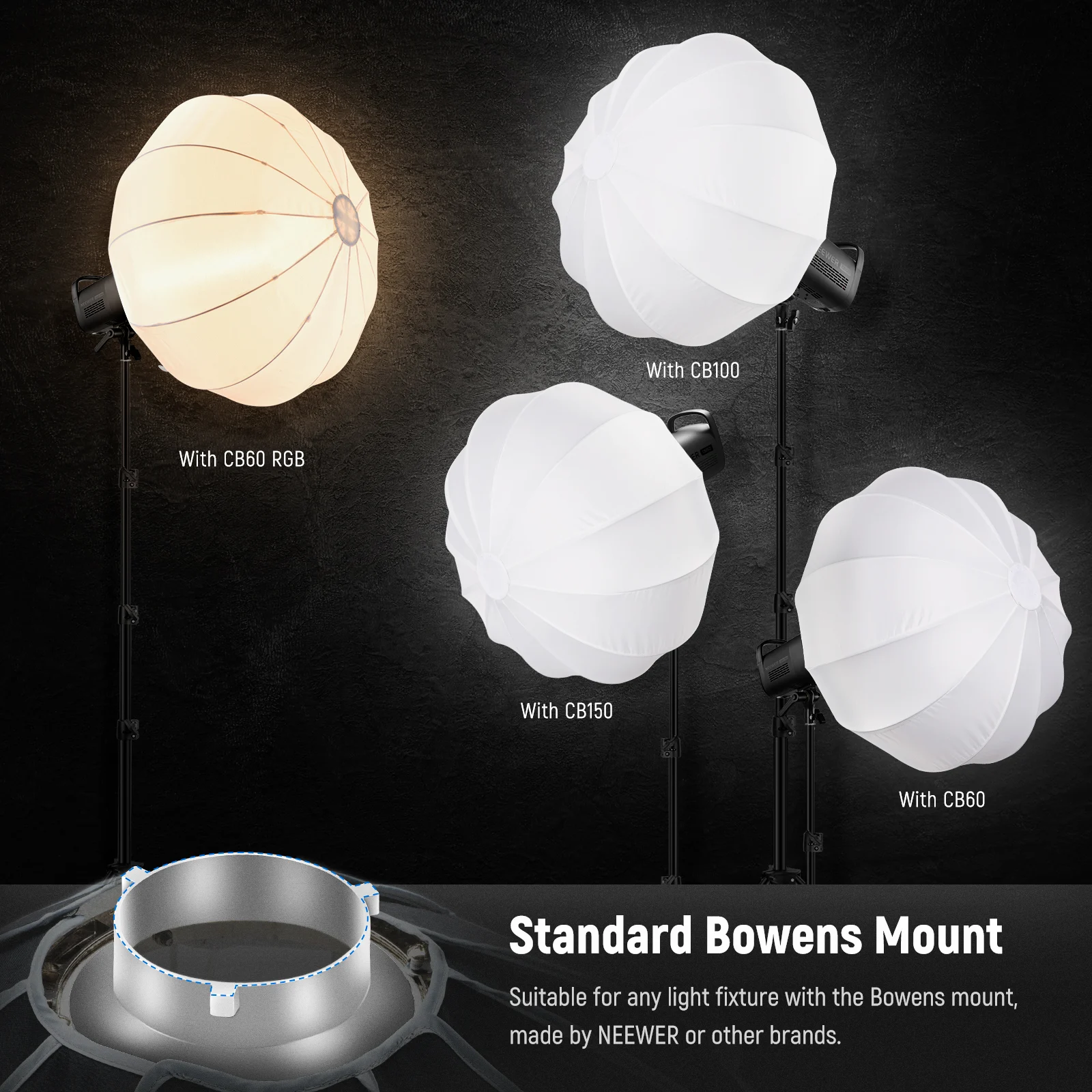 Softbox tip lanterna Neewer NS50L, 50 cm [5]