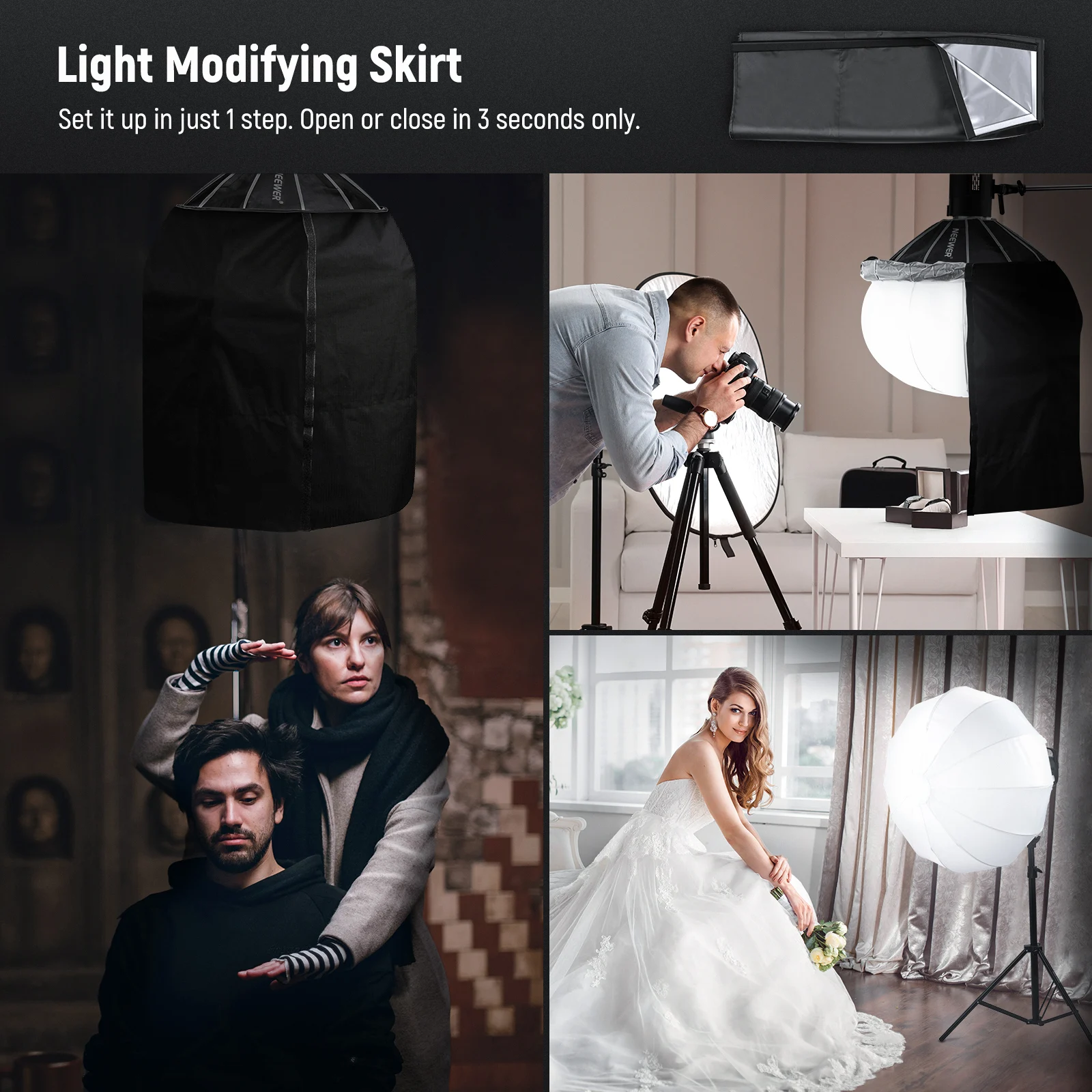 Softbox tip lanterna Neewer NS50L, 50 cm [4]