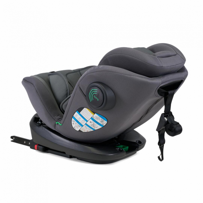 Scaun auto U-GROW Secure+, Rotatie 360 de grade, i-Size, ISOFIX, 0-36 kg, 40-150 cm, Gri [2]