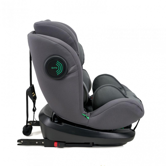 Scaun auto U-GROW Secure+, Rotatie 360 de grade, i-Size, ISOFIX, 0-36 kg, 40-150 cm, Gri [3]