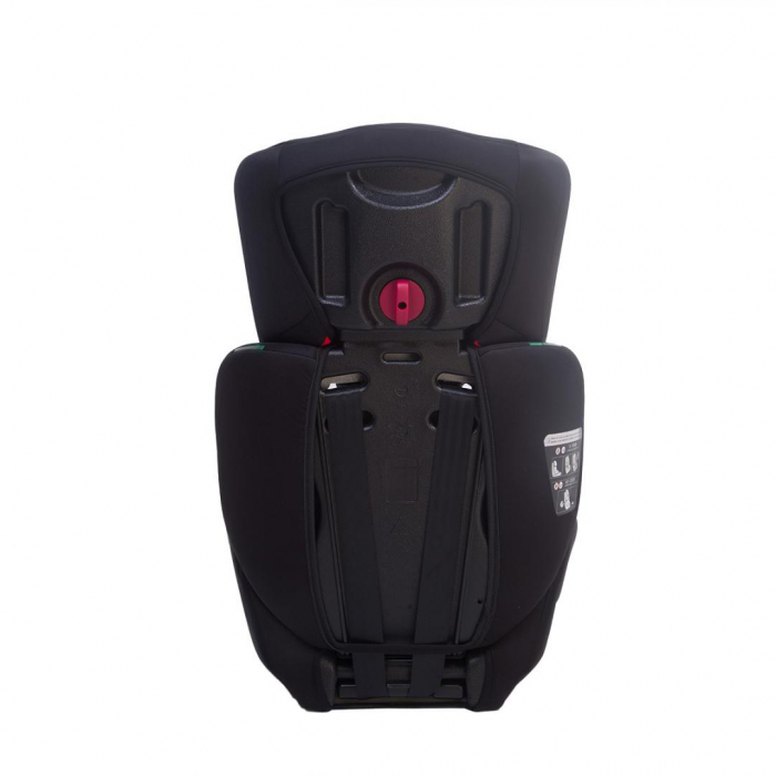 Scaun auto U-GROW, R129, fara ISOFIX, 9-36 kg, 76-150 cm, Rosu / Negru [5]