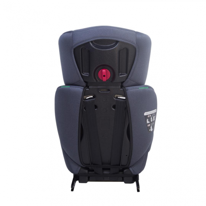 Scaun auto U-GROW, R129, ISOFIX, 9-36 kg, 76-150 cm, Rosu / Gri [5]