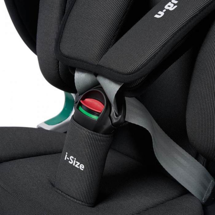 Scaun auto U-GROW Goldfix Plus, i-Size, R129, ISOFIX, 9-36 kg, 76-150 cm, Negru [9]