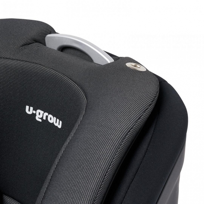 Scaun auto U-GROW Goldfix Plus, i-Size, R129, ISOFIX, 9-36 kg, 76-150 cm, Negru [10]