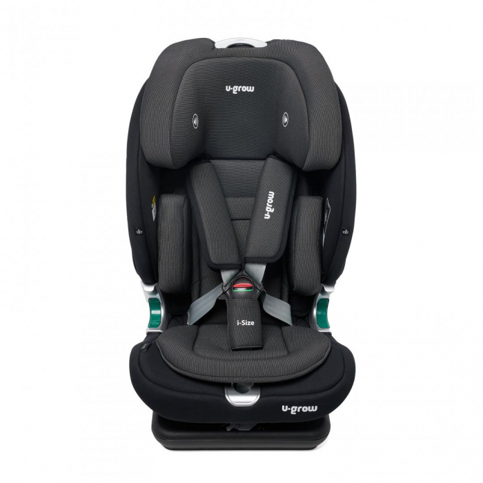 Scaun auto U-GROW Goldfix Plus, i-Size, R129, ISOFIX, 9-36 kg, 76-150 cm, Negru [4]