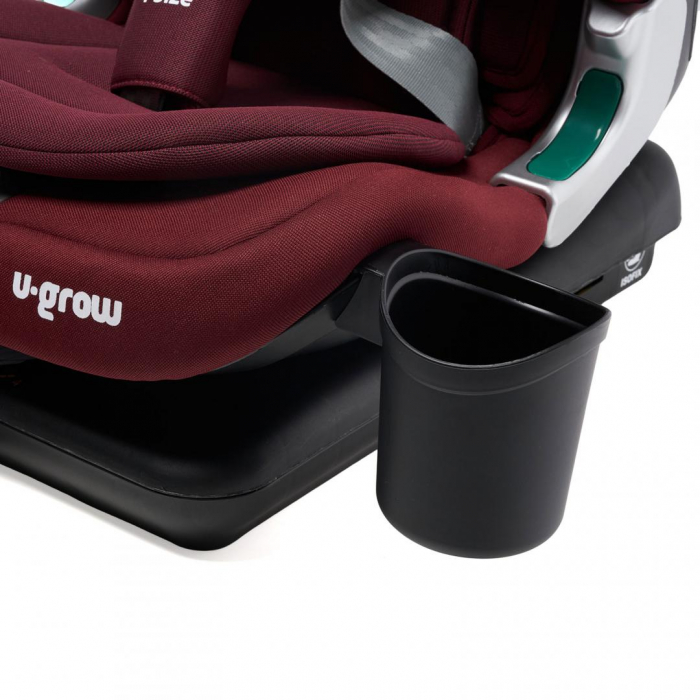 Scaun auto U-GROW Goldfix Plus, i-Size, R129, ISOFIX, 9-36 kg, 76-150 cm, Rosu [7]