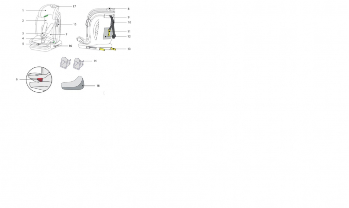 Scaun auto U-GROW Goldfix Plus, i-Size, R129, ISOFIX, 9-36 kg, 76-150 cm, Rosu [16]
