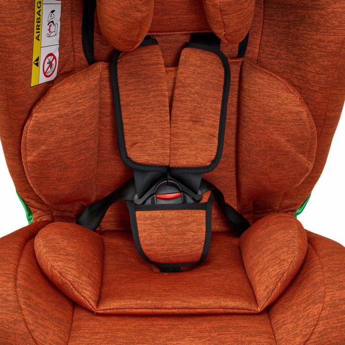 Scaun auto U-GROW Secure+, Rotatie 360 de grade, i-Size, ISOFIX, 0-36 kg, 40-150 cm, Caramiziu [6]