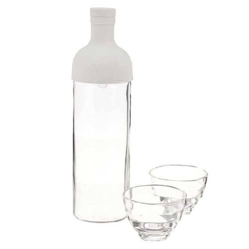 Set HARIO Tea Filter-in-Bottle Yunomi 750ml cu 2 Cești de Ceai de 170ml, [1]