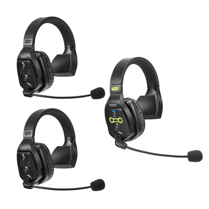 Sistem intercom wireless complet pentru 3 persoane Saramonic WiTalk WT3S cu casti single-ear [2]