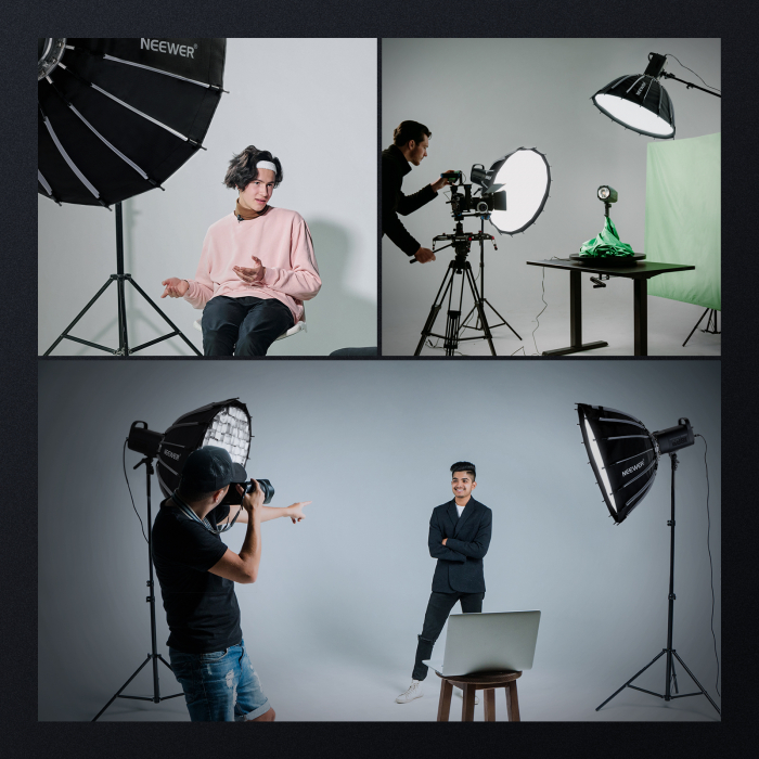 Softbox Hexadecagonal Parabolic Neewer SF65Q, 65 cm [7]