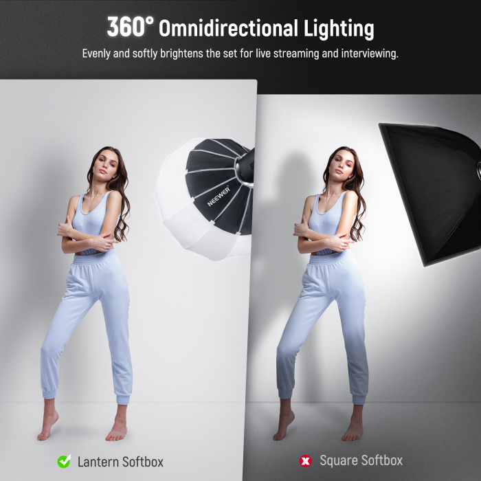 Softbox tip lanterna Neewer NS50L, 50 cm [3]