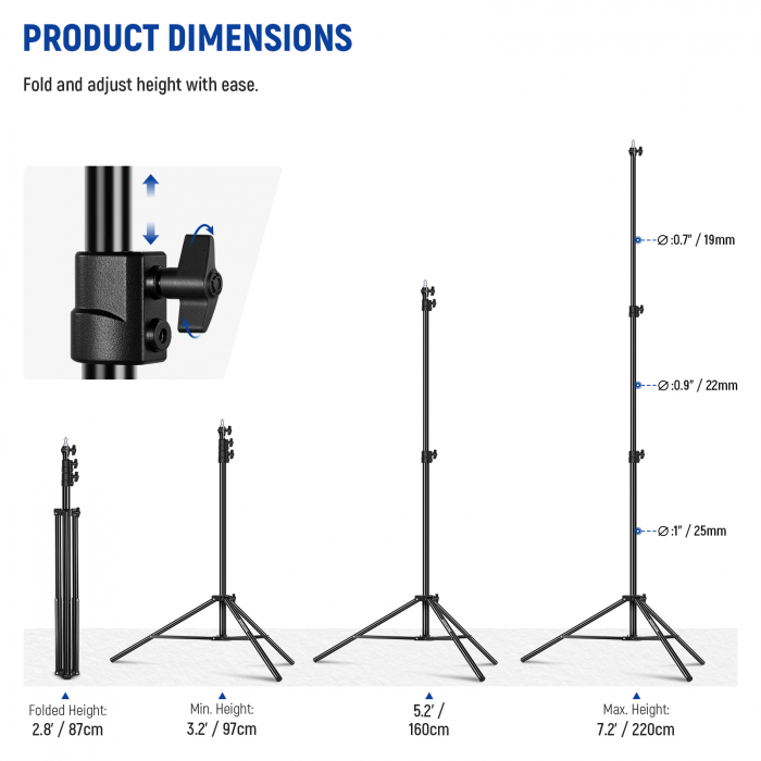 Stativ lumini Neewer 220cm [6]