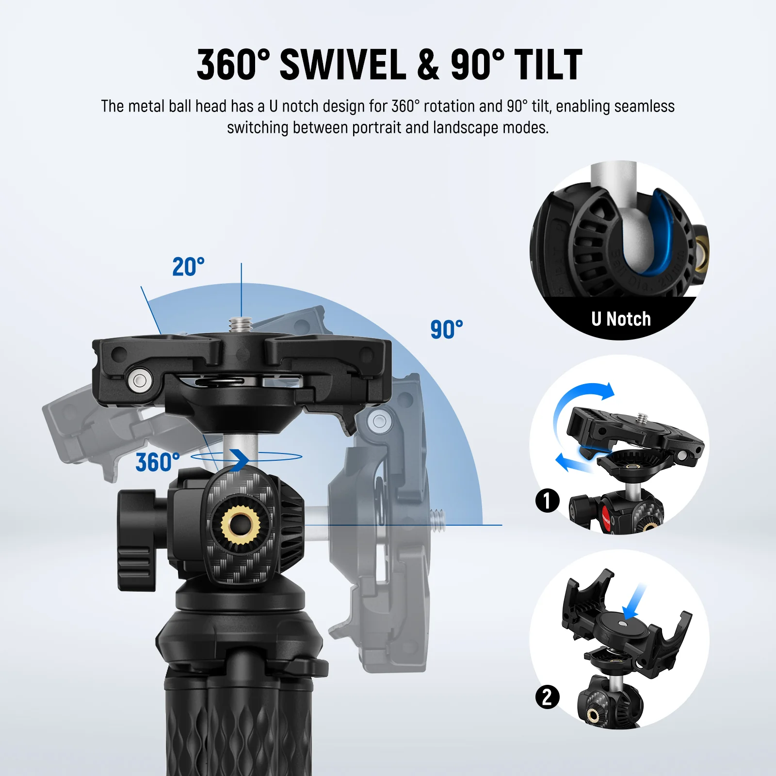 Trepied flexibil Neewer TP34 cu telecomanda [3]