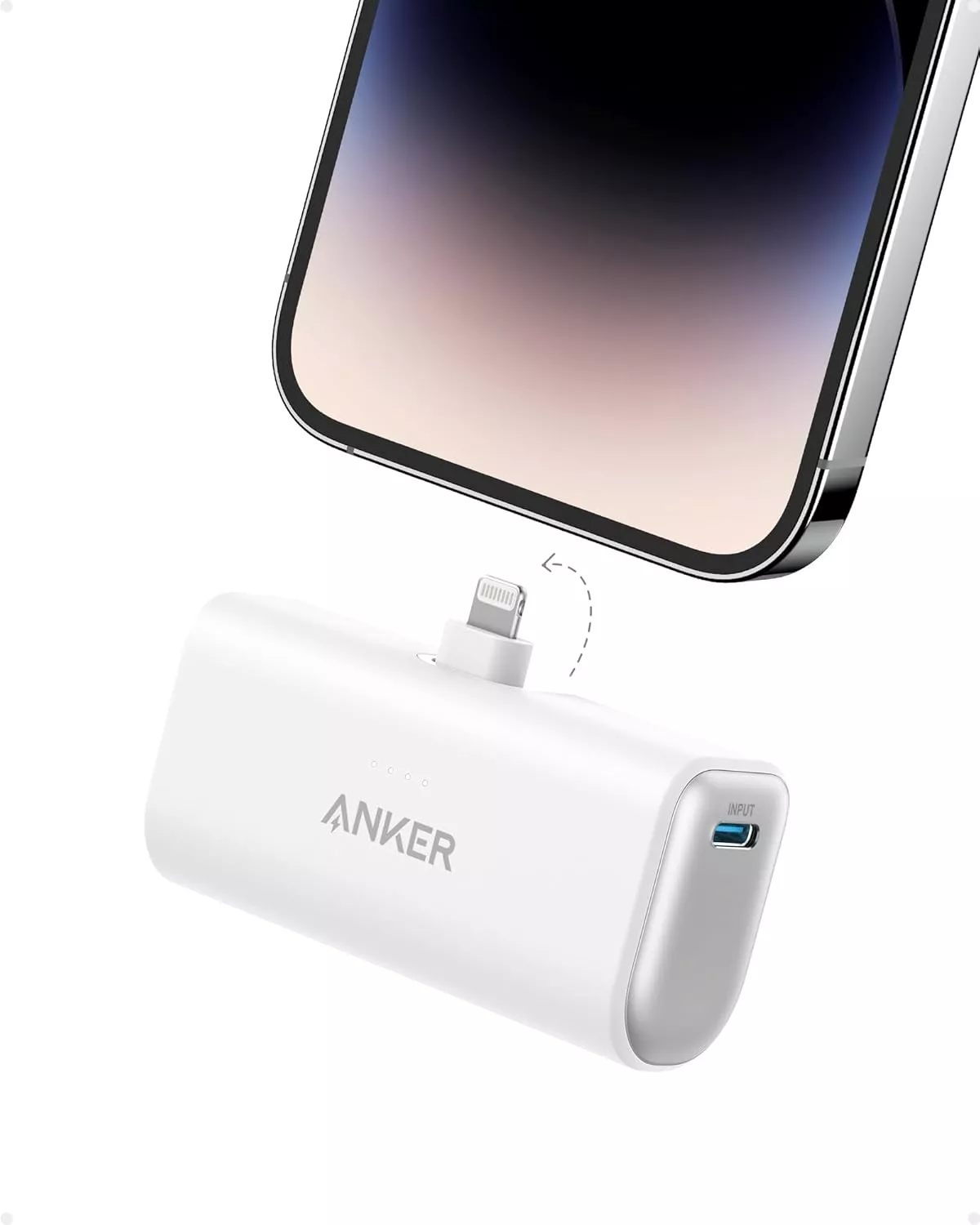 Laptop, Tablete & Telefoane - Baterie externa Anker Nano, 5000mAh, 12W, Alb