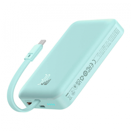 Laptop, Tablete & Telefoane - Baterie externa Baseus Magnetic Mini Wireless, 10000 mAh, 30W, Albastru