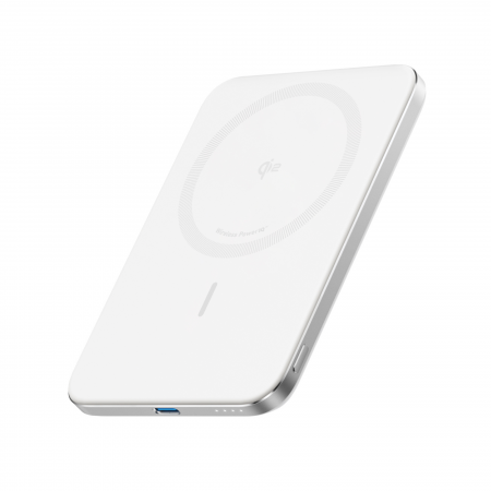 Laptop, Tablete & Telefoane - Baterie externa wireless Anker Nano, 5000 mAh, 15W, Alb