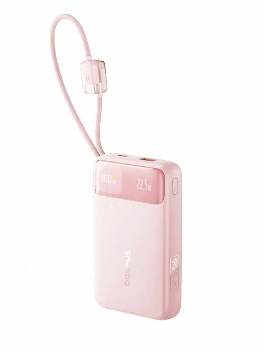 Accesorii telefoane mobile - Baterie externa Baseus EnerFill FC11 Digital Display 20000mAh 22.5W Roz