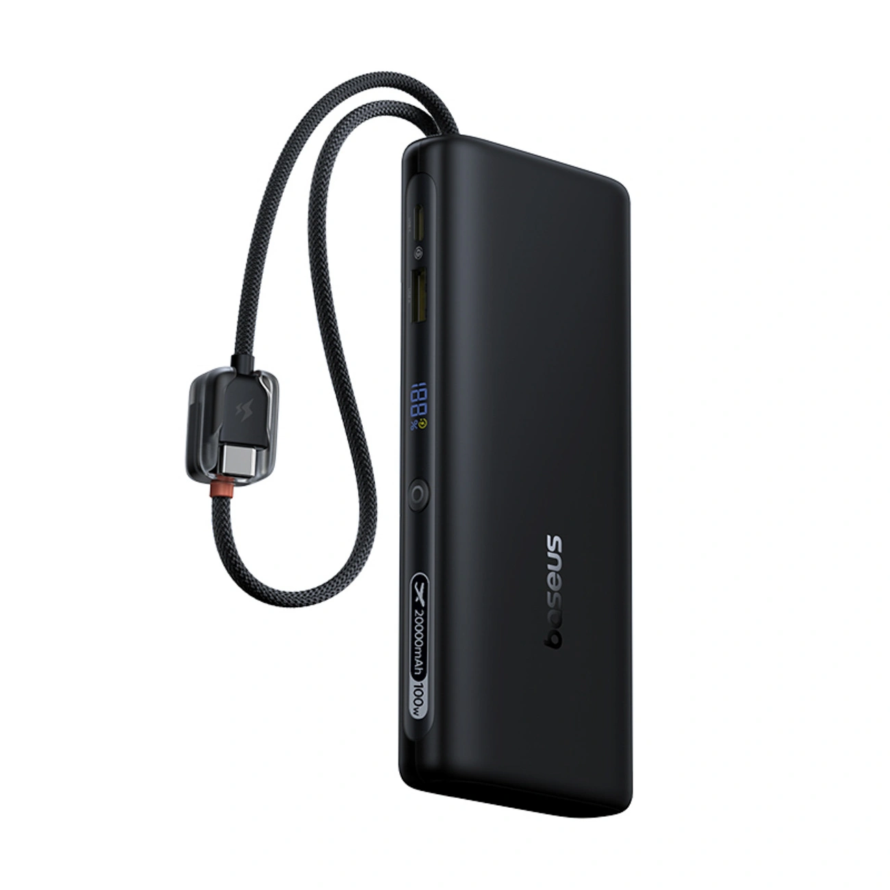 Laptop, Tablete & Telefoane - Baterie externa Baseus EnerFill FC41 Digital Display cablu inclus USB-C 20000mAh 100W Negru