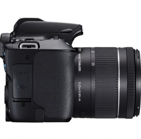 Aparat foto DSLR Canon EOS 250D, 24.1 MP, Wi-Fi, 4K + Obiectiv EF-S 18-55mm F/4-5.6 IS STM [3]
