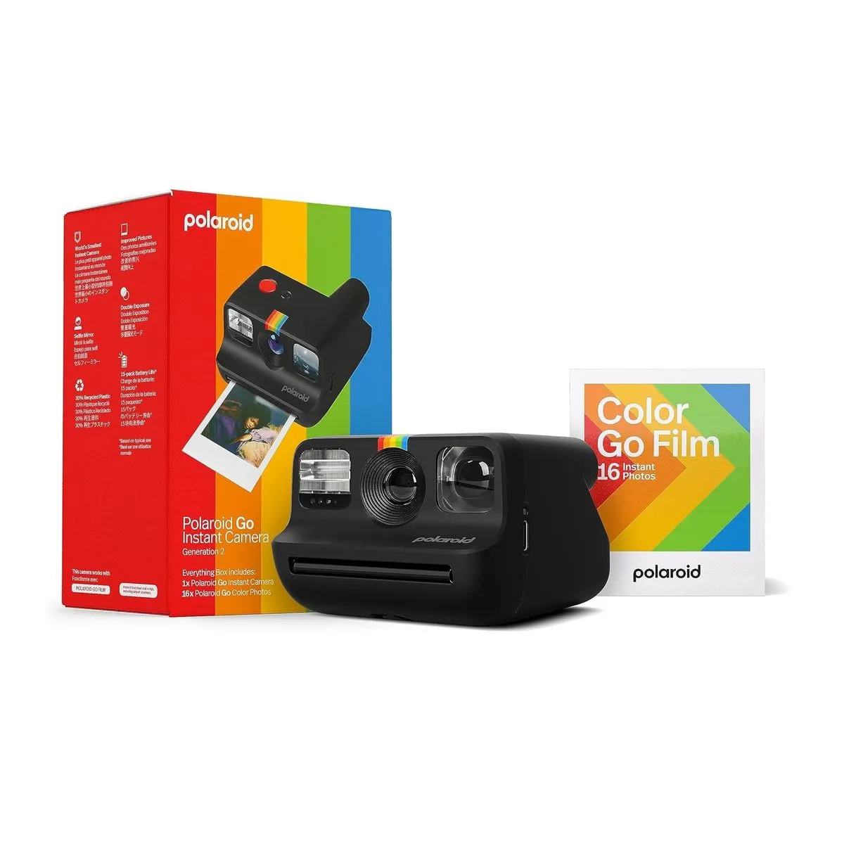 TV, Audio-Video & Foto - Aparat foto instant Polaroid Go Generation 2 Everything Box, Negru